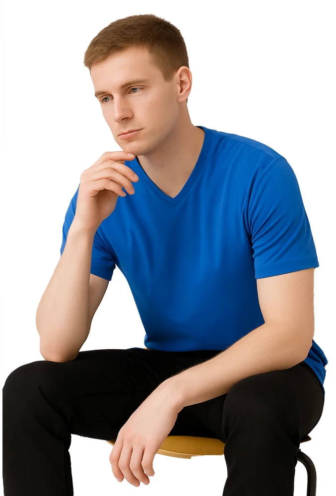 SAFE@WORK V Yaka Kısa Kol İş Tişörtü – Rahat, Nefes Alabilir ve Çok Renk Seçeneği