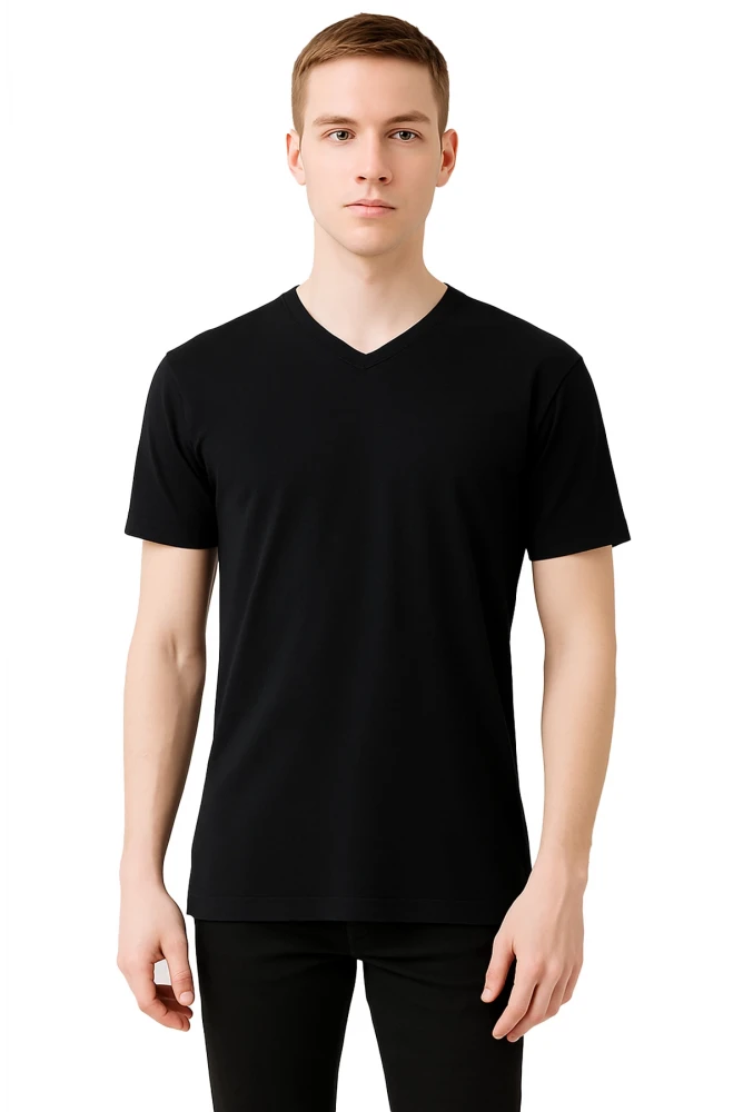 SAFE@WORK V Yaka Kısa Kol İş Tişörtü – Rahat, Nefes Alabilir ve Çok Renk Seçeneği