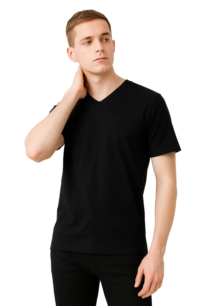 SAFE@WORK V Yaka Kısa Kol İş Tişörtü – Rahat, Nefes Alabilir ve Çok Renk Seçeneği