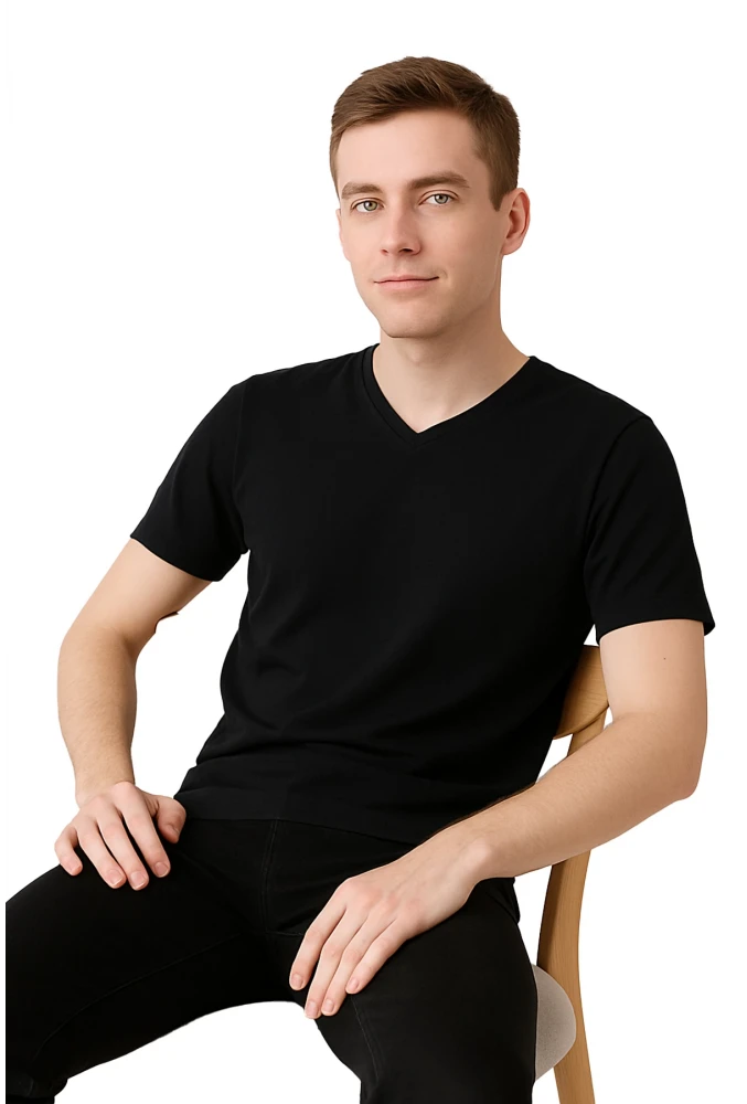 SAFE@WORK V Yaka Kısa Kol İş Tişörtü – Rahat, Nefes Alabilir ve Çok Renk Seçeneği