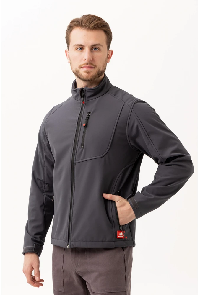 Salina Mont Erkek Su İtici Rüzgar Geçirmez Softshell Kışlık Outdoor Mont