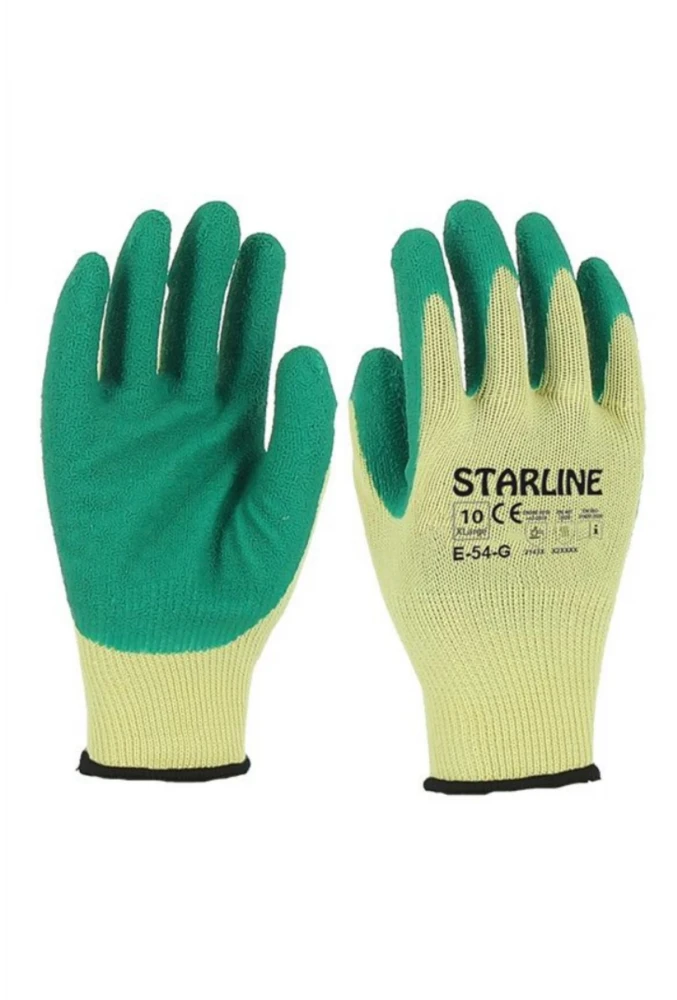 Starline E-54-G Lateks Eldiven YEŞİL