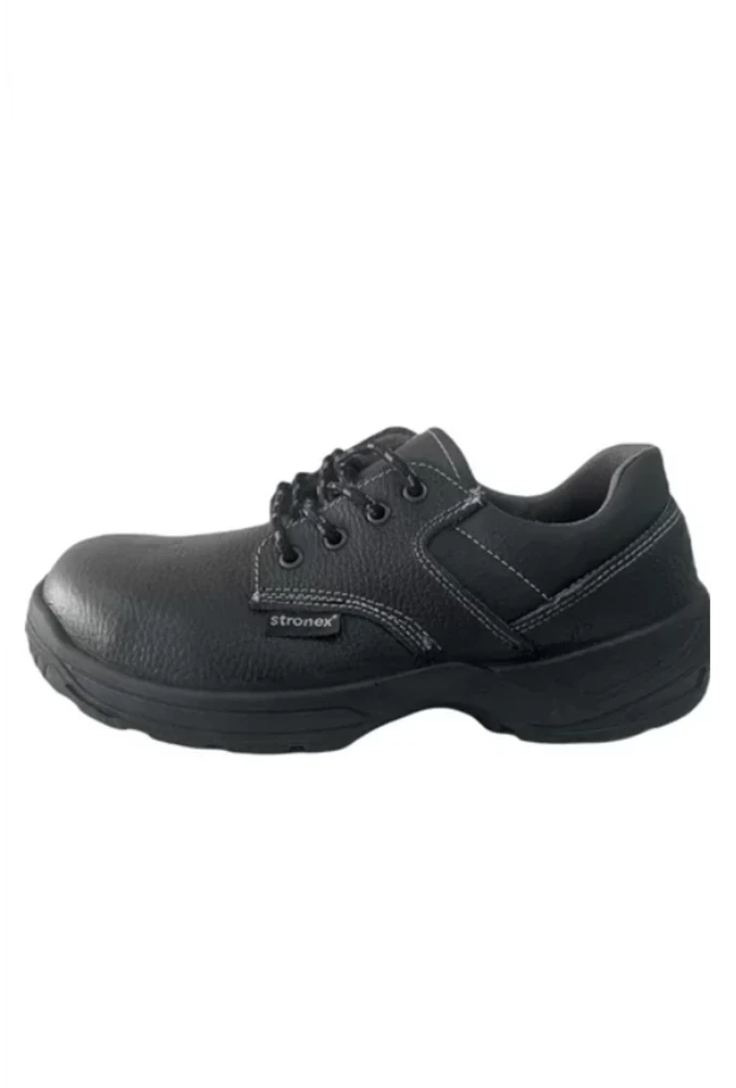 Stronex ST-102 S2 Deri Suya Dayanıklı Çelik Burunlu İş Ayakkabısı Siyah