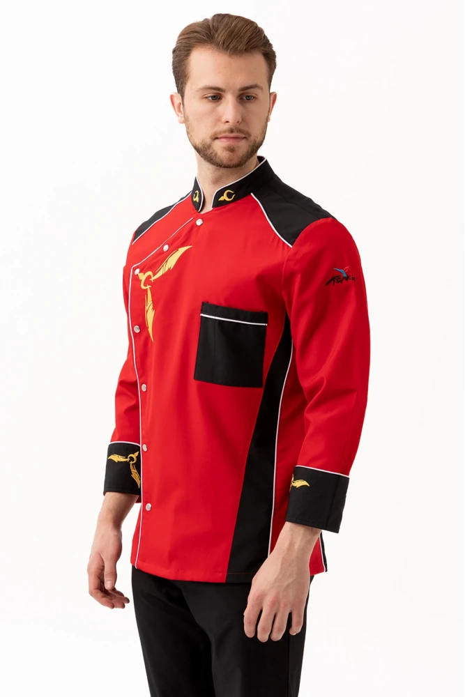 Crenata Şef Aşçı Ceketi - Şık ve Dayanıklı, Nefes Alabilir, Profesyonel Mutfak Kullanımı İçin