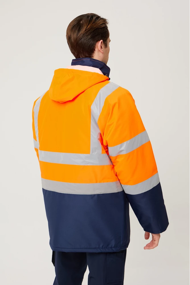 Linum Reflektörlü İş Güvenliği Parkası - Su ve Rüzgar Geçirmez, Yüksek Görünürlüklü Kışlık Mont