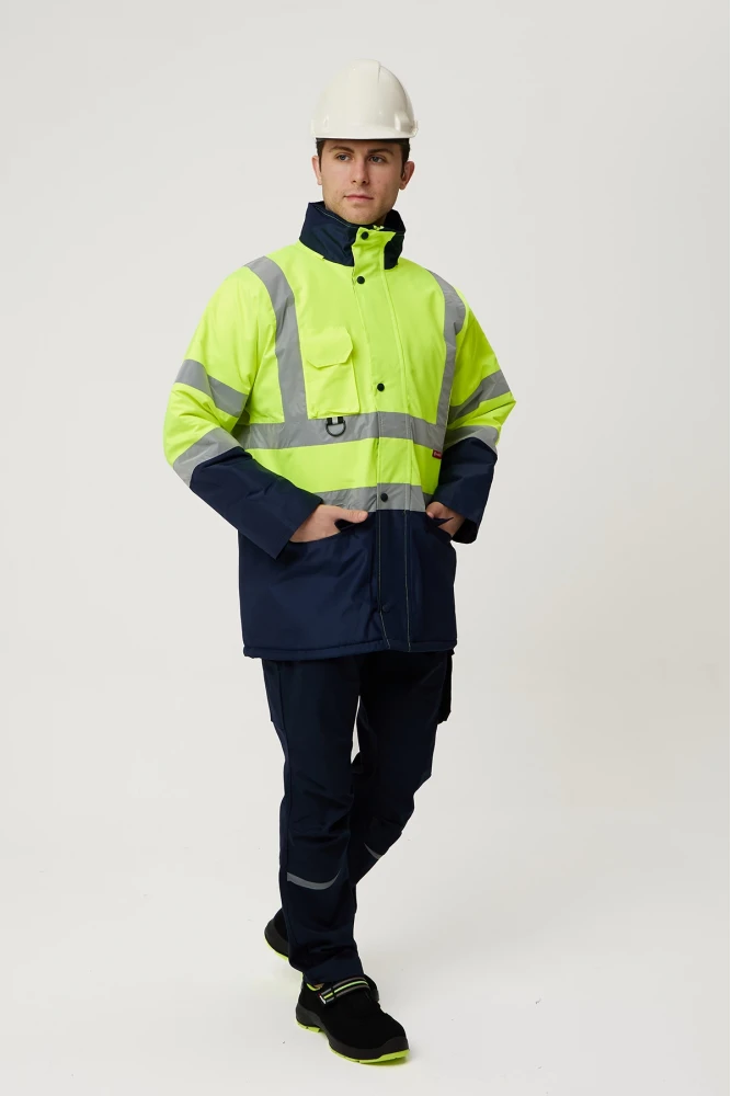 Linum Reflektörlü İş Güvenliği Parkası - Su ve Rüzgar Geçirmez, Yüksek Görünürlüklü Kışlık Mont