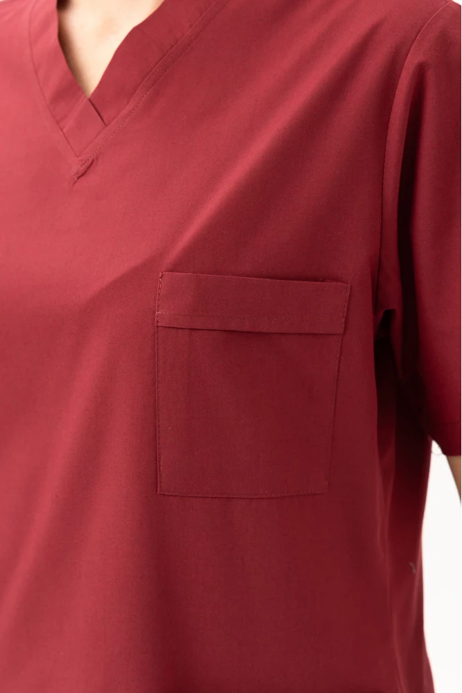 Santolina V Yaka Üniforma - Doktor, Hemşire, Sağlık Çalışanları İçin Rahat ve Dayanıklı Scrubs