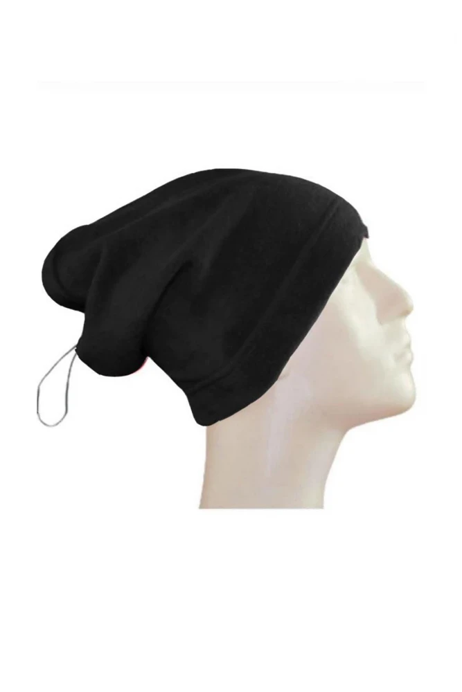 Bağcıklı Polar Bere Boyunluk Çift Kullanım Sıcak ve Konforlu Tasarım