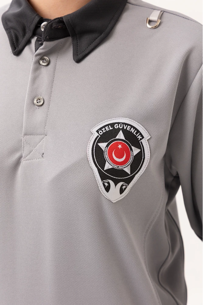 Özel Güvenlik Armalı Uzun Kollu Polo Tişört Profesyonel Görünüm ve Konfor