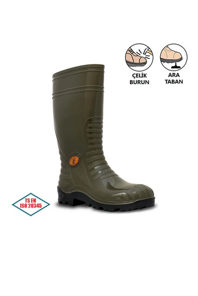 Palalı Çelik Burunlu Çelik Ara Tabanlı İş Güvenliği Çizmesi S5-117 Su Geçirmez