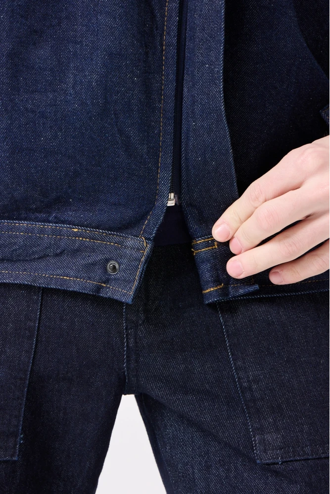 Tulipa Kot Mont Erkek İş Güvenliği Reflektörlü Dayanıklı Denim Ceket