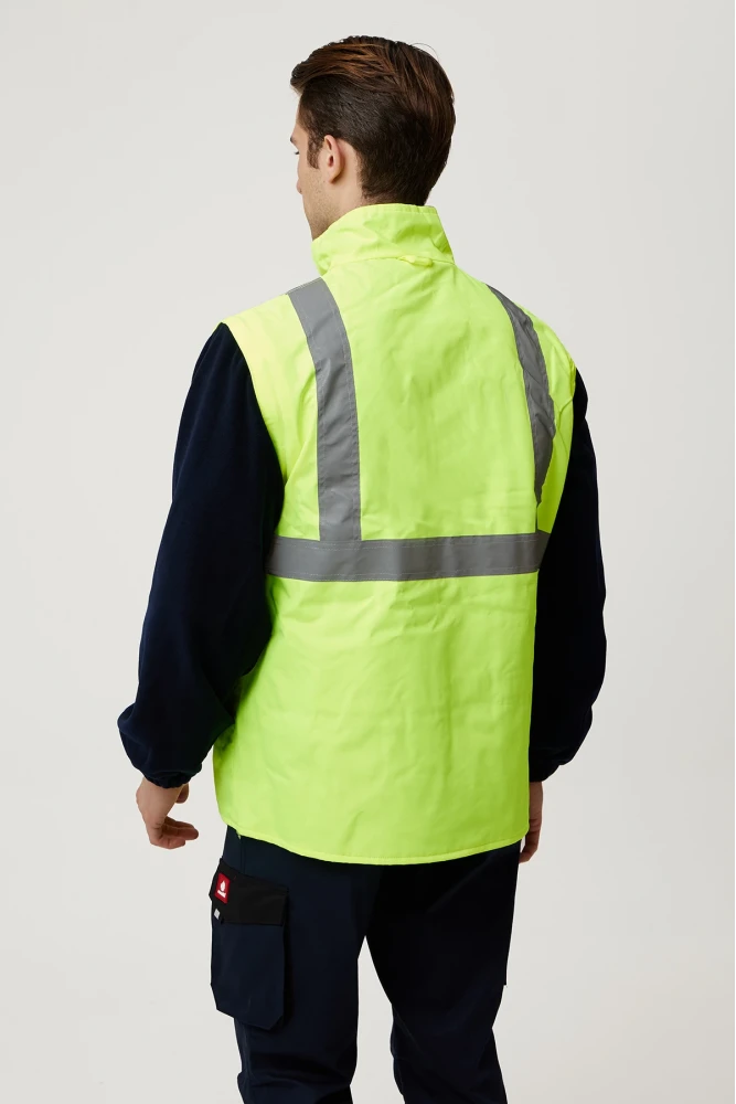 Eradium 5N1 Reflektörlü İş Güvenliği Parkası - Su ve Rüzgar Geçirmez, Yüksek Görünürlüklü Kışlık Mont