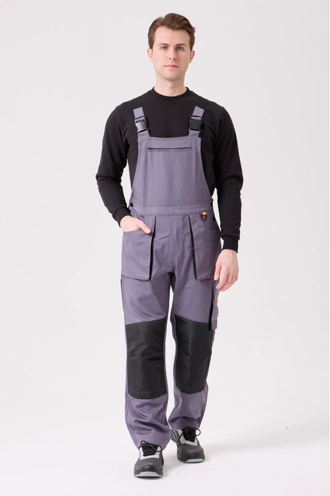 Baccata Bahçıvan Tulum Erkek İş Güvenliği Kot Salopet Dayanıklı Denim Tulum Çok Cepli