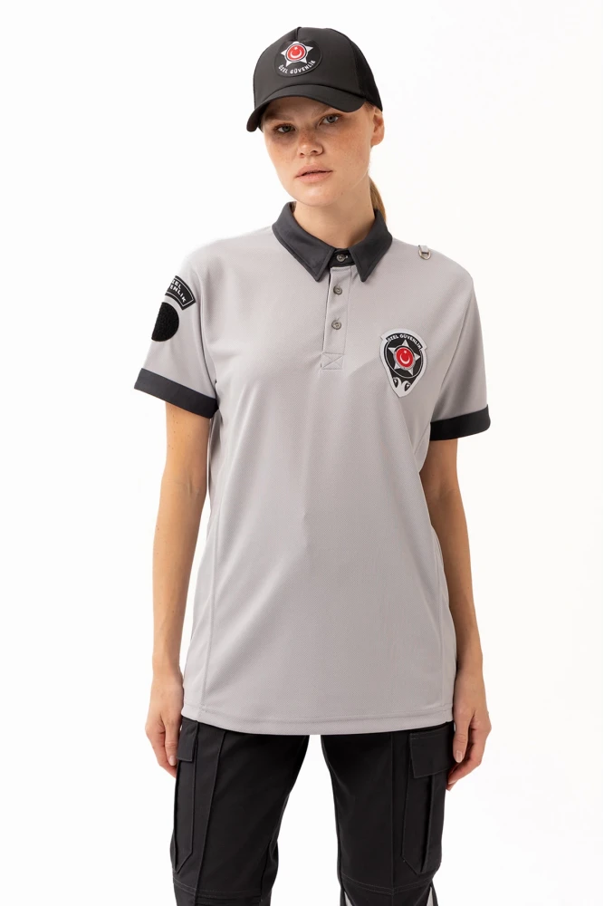Özel Güvenlik Kısa Kollu Polo Tişört Armalı Profesyonel ve Şık Tasarım