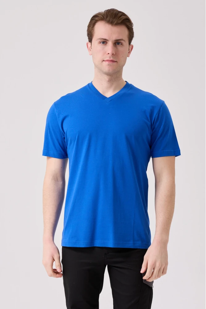 Galanthus V Yaka T-Shirt - Nefes Alabilir, Rahat ve Şık Tasarım