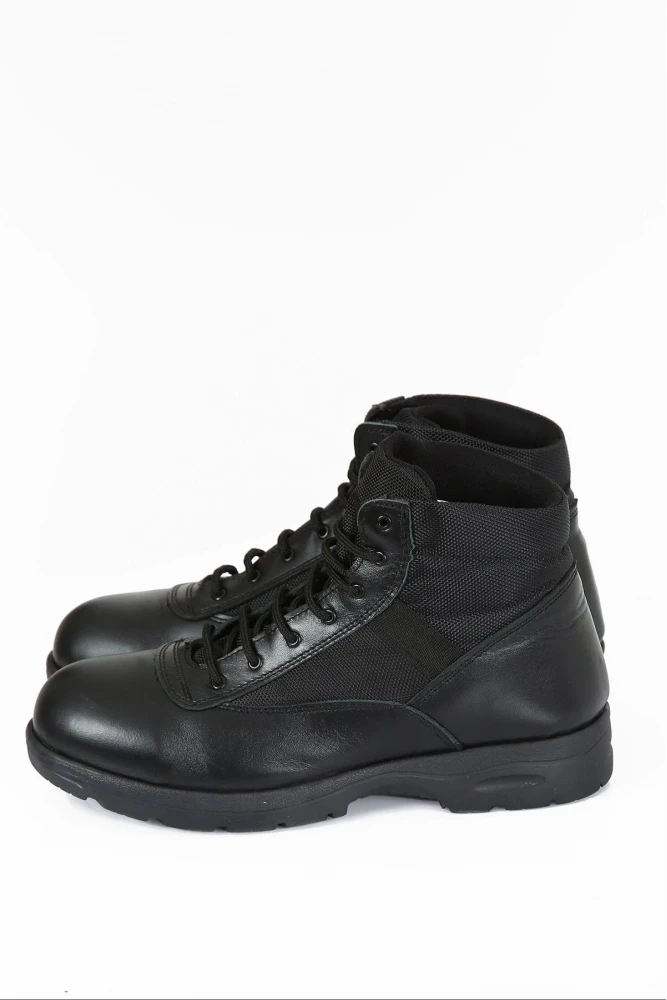 Yeni Yasa Güvenlik Botu KM Siyah Deri Yüksek Bilek Destekli Hafif Tabanlı Dayanıklı Erkek Bot