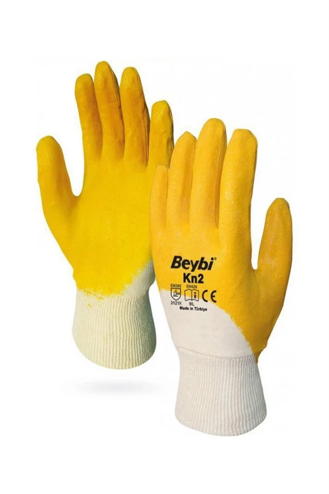 Beybi KN2 Nitril Kaplamalı İş Eldiveni Dayanıklı ve Konforlu Kullanım