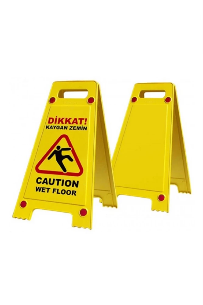 UT4001 Kaygan Zemin Uyarı Levhası – Dikkat Çekici Güvenlik Tabelası​