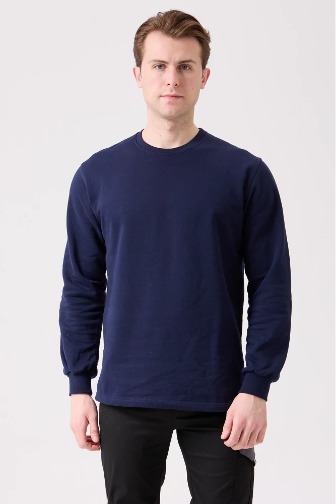 Galanthus Basic Sweatshirt - Uzun Kollu, Pamuklu, Rahat Kesim, Günlük ve İş Kullanımı İçin
