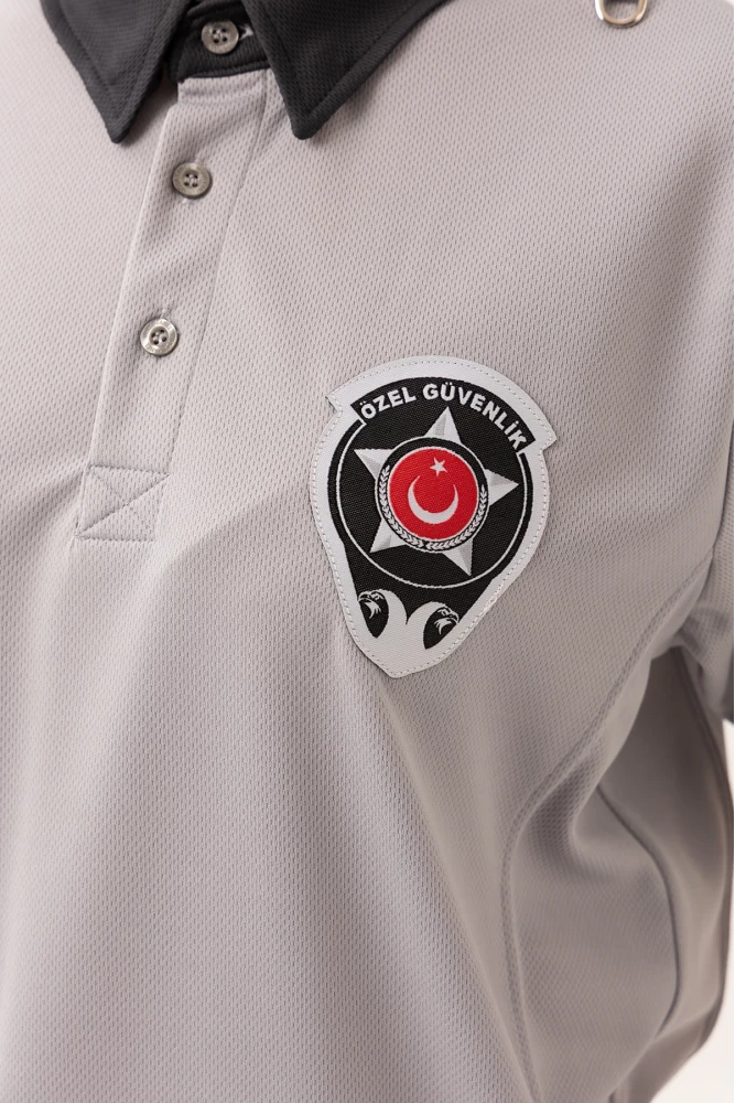 Özel Güvenlik Kısa Kollu Polo Tişört Armalı Profesyonel ve Şık Tasarım