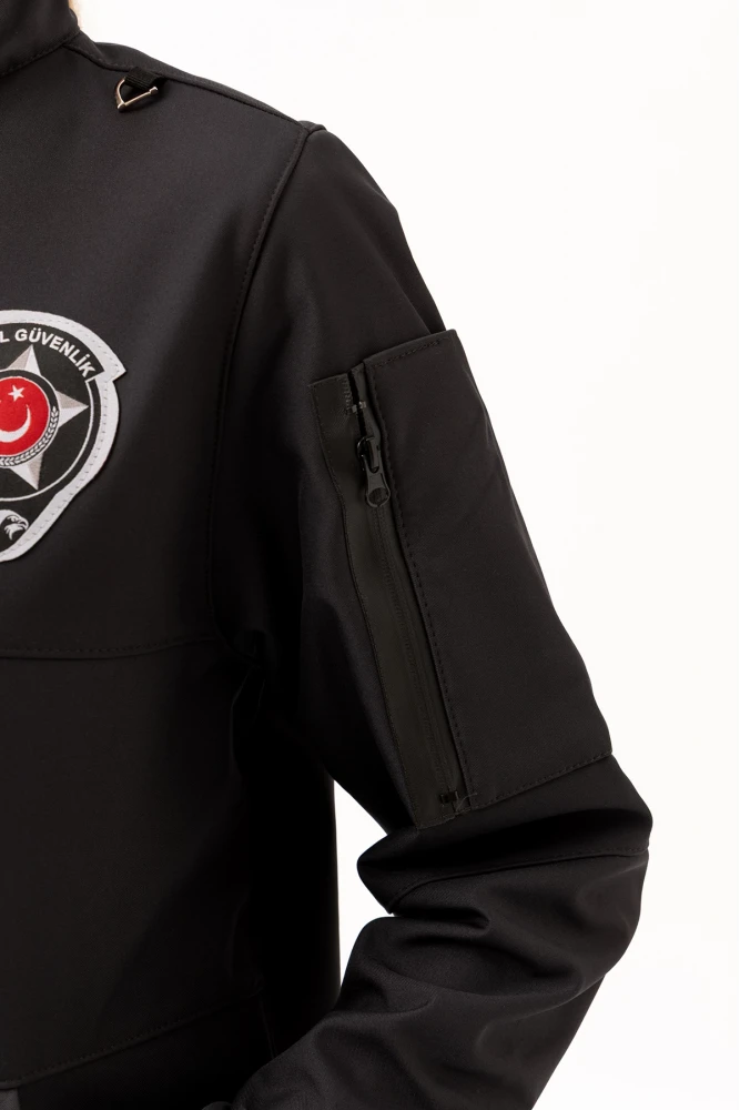 Güvenlik Kıyafetleri KM-Softshell Mont Su ve Rüzgar Geçirmez, Nefes Alabilen Özel Güvenlik Montu