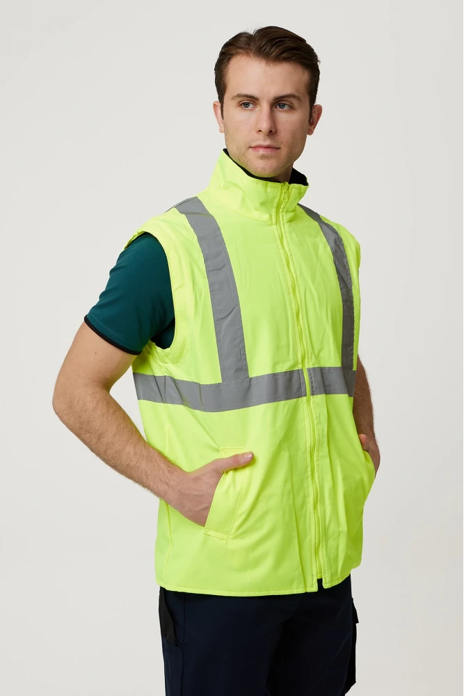 Eradium 5N1 Reflektörlü İş Güvenliği Parkası - Su ve Rüzgar Geçirmez, Yüksek Görünürlüklü Kışlık Mont