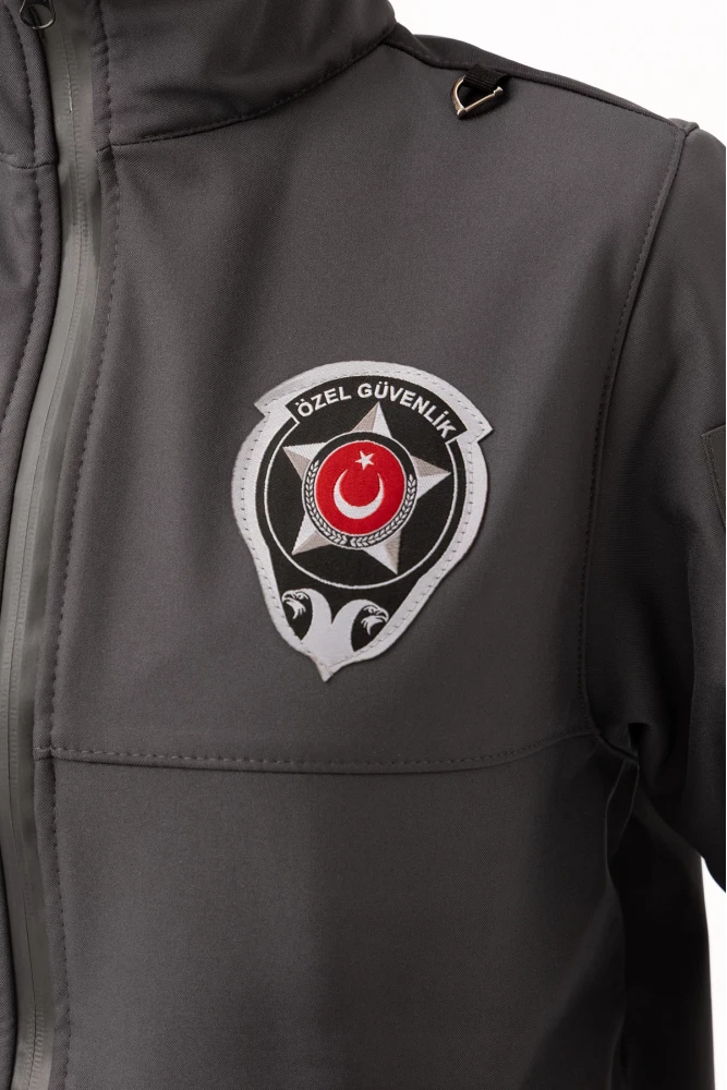 Güvenlik Kıyafetleri KM-Softshell Mont Su ve Rüzgar Geçirmez, Nefes Alabilen Özel Güvenlik Montu