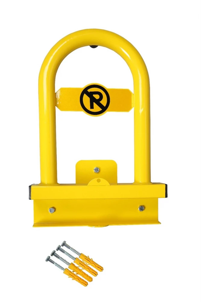 UT 2007 Asma Kilitli U Bariyer Sarı Renk, Yer Tipi Otopark Bariyeri, Araç Park Engelleyici