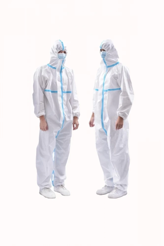 Tek Kullanımlık Koruyucu Tulum - 55gr Laminasyonlu, Sıvı Geçirmez, Tam Koruma İçin Medikal ve Endüstriyel