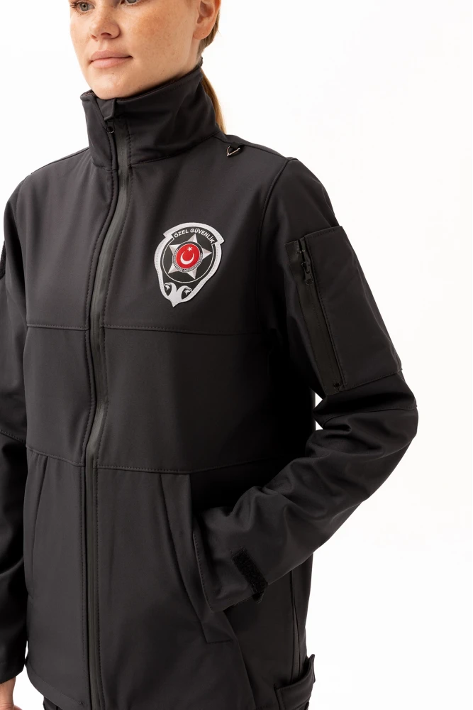 Güvenlik Kıyafetleri KM-Softshell Mont Su ve Rüzgar Geçirmez, Nefes Alabilen Özel Güvenlik Montu