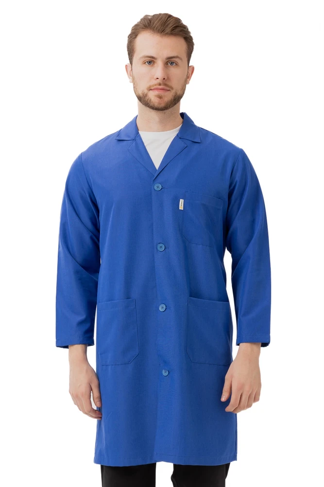 Vanessa Erkek Önlük Klasik Yaka Uzun Kollu Dayanıklı ve Rahat İş Önlüğü