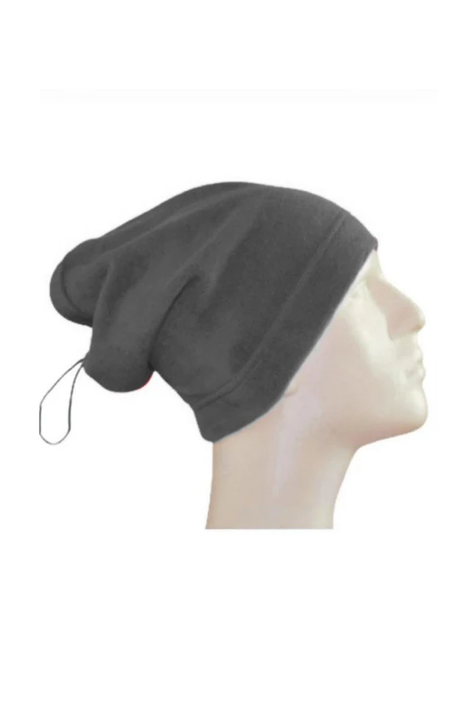 Bağcıklı Polar Bere Boyunluk Çift Kullanım Sıcak ve Konforlu Tasarım