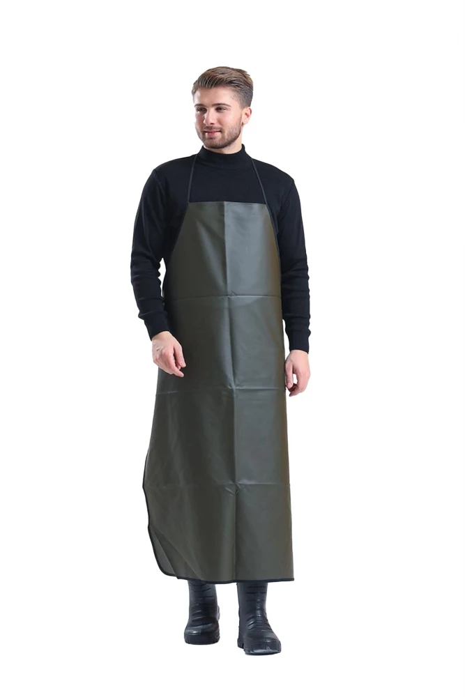 Strapped Apron Tarpaulin ON 3000 Waterproof Cleaning Hygiene Food Industry Suitable Protective Apron