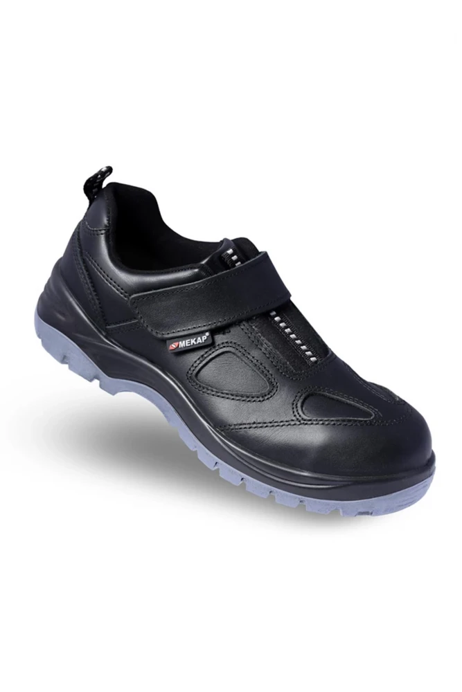 Mekap 155 Policap S2 Kompozit Burun İş Ayakkabısı | Siyah Deri, Hafif ve Dayanıklı