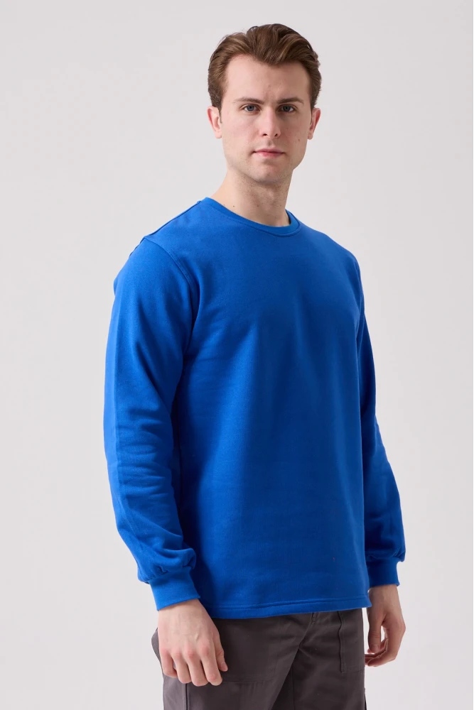 Galanthus Basic Sweatshirt - Uzun Kollu, Pamuklu, Rahat Kesim, Günlük ve İş Kullanımı İçin
