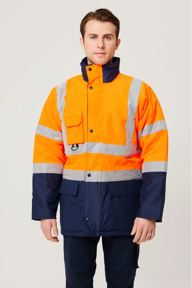 Linum Reflektörlü İş Güvenliği Parkası - Su ve Rüzgar Geçirmez, Yüksek Görünürlüklü Kışlık Mont