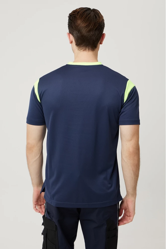 Allium V Yaka Tişört Nefes Alabilir Esnek ve Şık İş ve Günlük Kullanım İçin