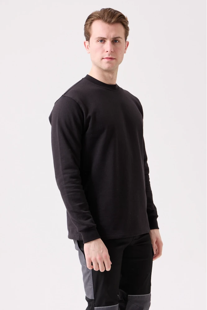 Galanthus Basic Sweatshirt - Uzun Kollu, Pamuklu, Rahat Kesim, Günlük ve İş Kullanımı İçin