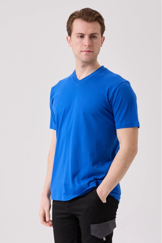 Galanthus V Yaka T-Shirt - Nefes Alabilir, Rahat ve Şık Tasarım