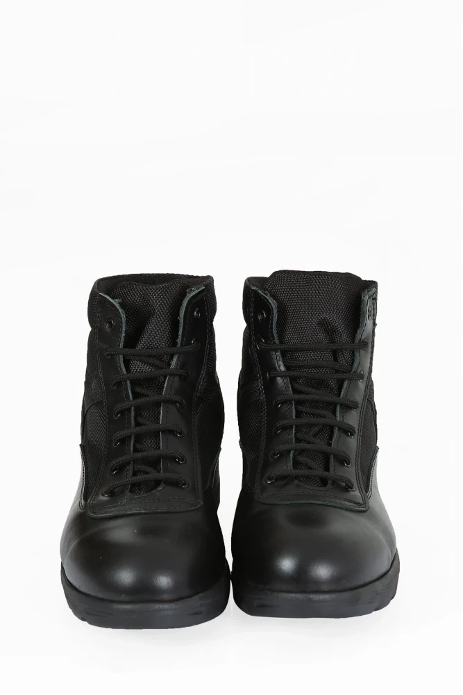 Yeni Yasa Güvenlik Botu KM Siyah Deri Yüksek Bilek Destekli Hafif Tabanlı Dayanıklı Erkek Bot