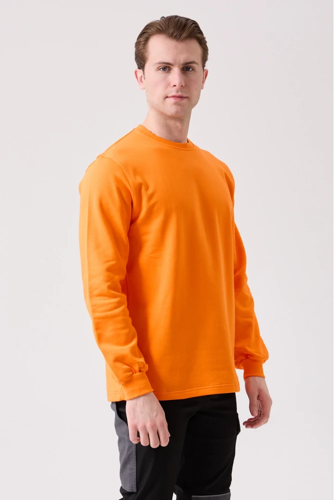 Galanthus Basic Sweatshirt - Uzun Kollu, Pamuklu, Rahat Kesim, Günlük ve İş Kullanımı İçin