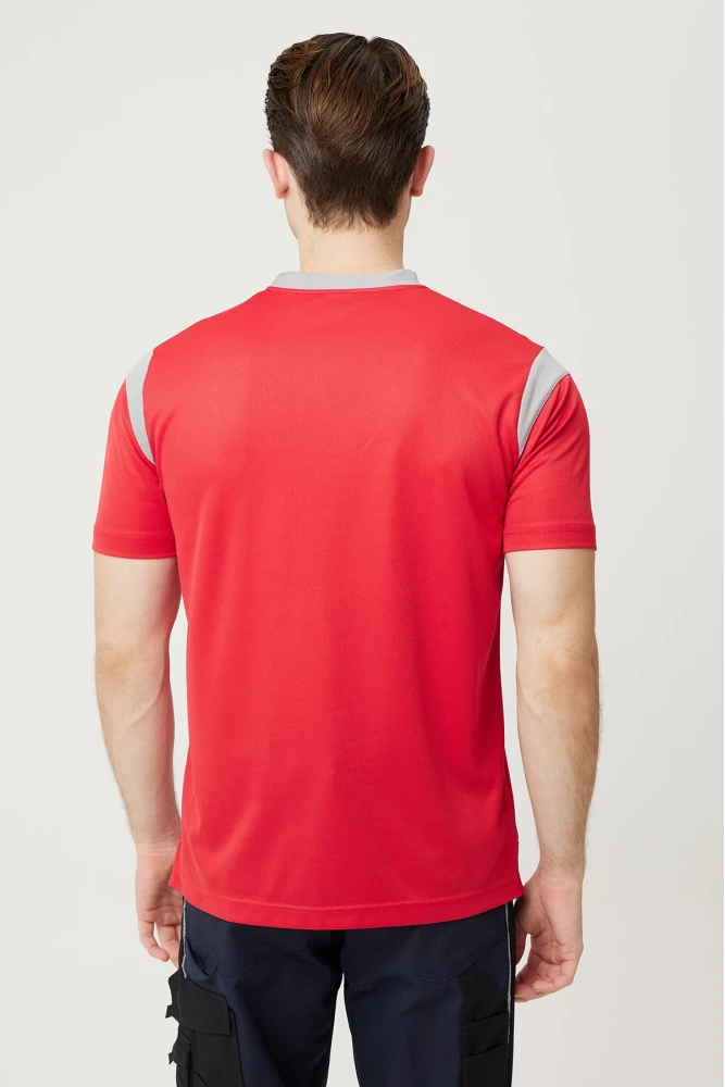 Allium V Yaka Tişört Nefes Alabilir Esnek ve Şık İş ve Günlük Kullanım İçin