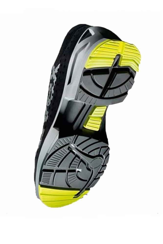 Uvex 1 8543 Mikro Velur S1 Hafif Koruyucu İş Ayakkabısı Siyah Gri Modern Tasarım