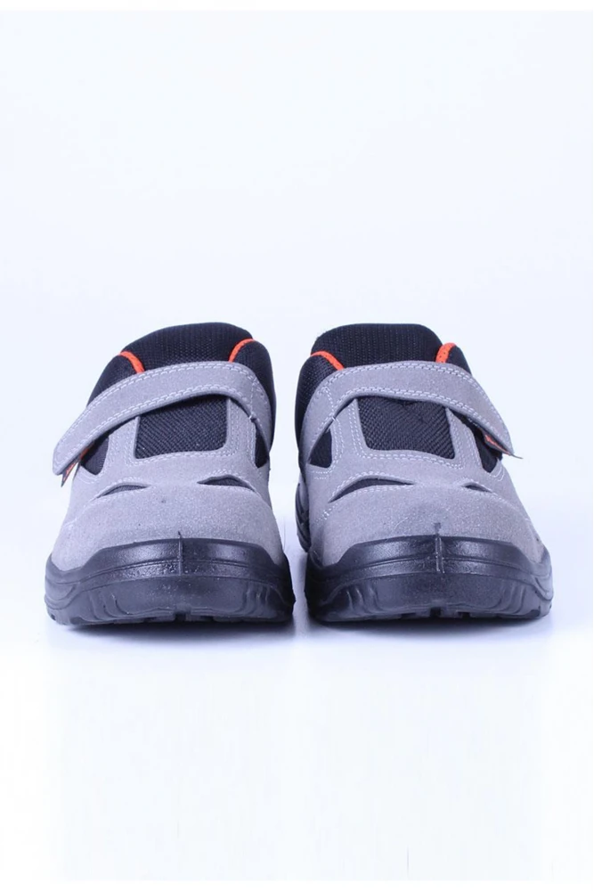 Stronex ST-101 S1 Süet Çelik Burunlu İş Ayakkabısı Hafif Rahat Kaymaz Taban Gri