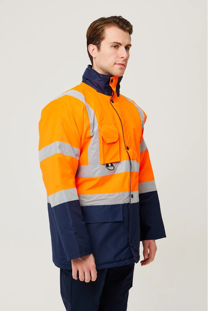 Linum Reflektörlü İş Güvenliği Parkası - Su ve Rüzgar Geçirmez, Yüksek Görünürlüklü Kışlık Mont