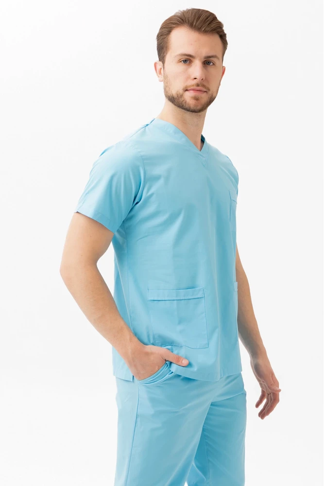 Santolina V Yaka Üniforma - Doktor, Hemşire, Sağlık Çalışanları İçin Rahat ve Dayanıklı Scrubs