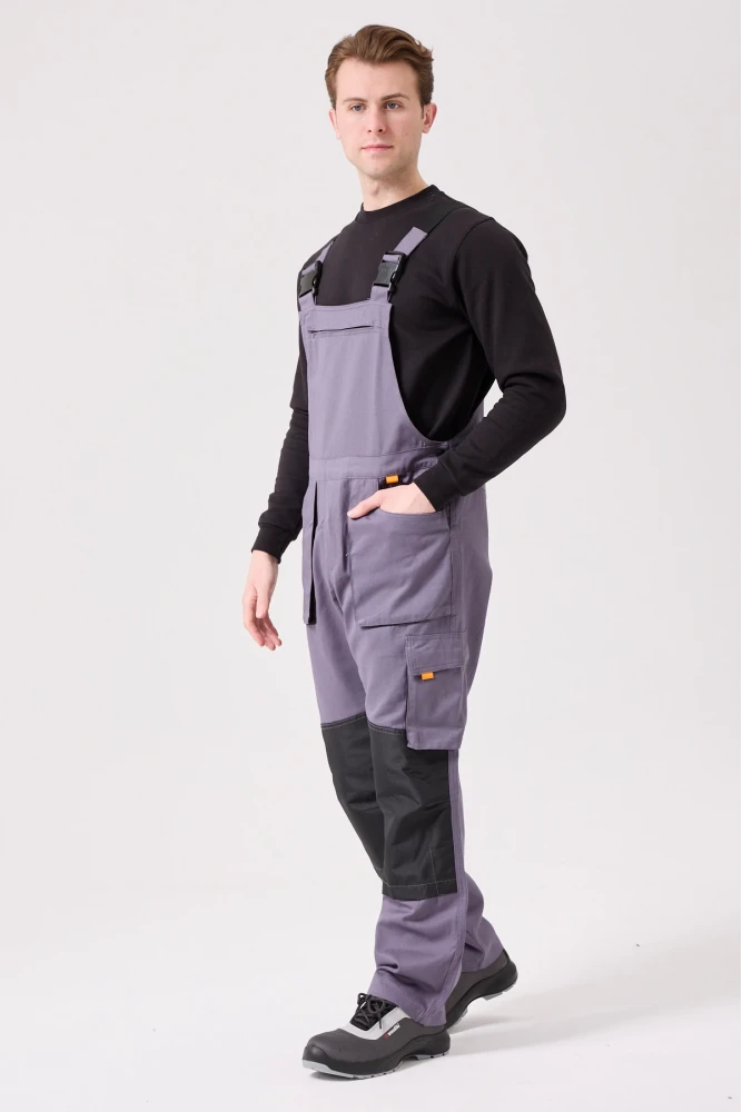 Baccata Bahçıvan Tulum Erkek İş Güvenliği Kot Salopet Dayanıklı Denim Tulum Çok Cepli