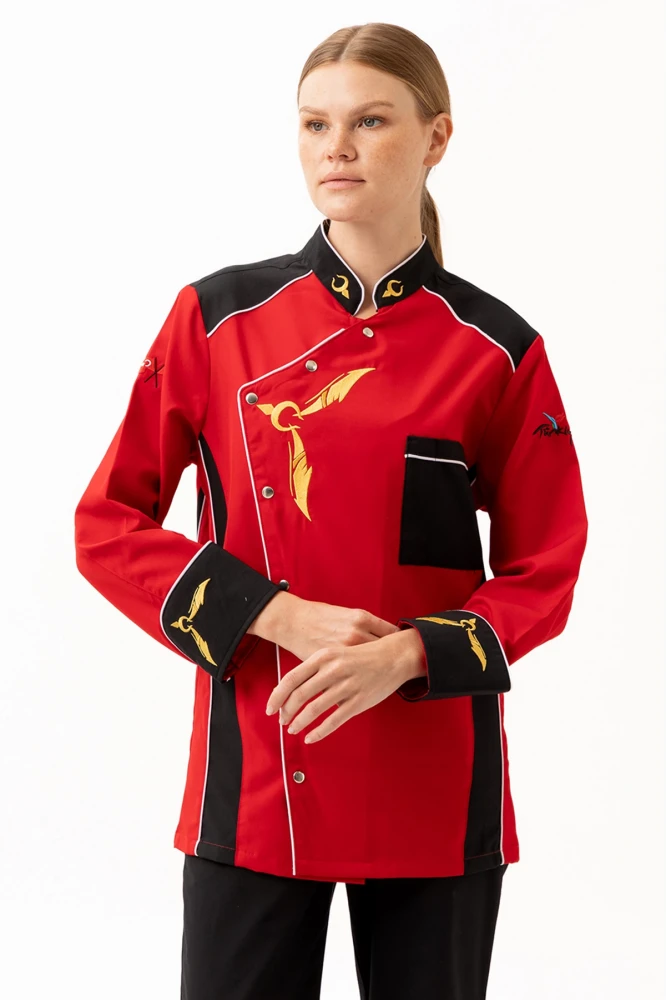 Crenata Şef Aşçı Ceketi - Şık ve Dayanıklı, Nefes Alabilir, Profesyonel Mutfak Kullanımı İçin