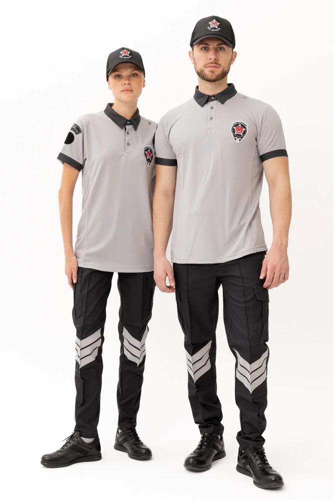 Özel Güvenlik Kısa Kollu Polo Tişört Armalı Profesyonel ve Şık Tasarım