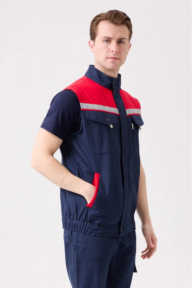 Royal Yazlık İş Yeleği - Hafif, Nefes Alabilir, Reflektörlü ve Çok Cepli